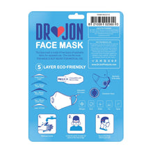 Load image into Gallery viewer, Dr Jon Face Mask 5 Layer Breathable and Washable Mask with Filter Sleeve - Gray

